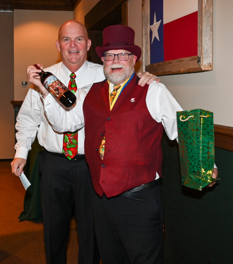 Holiday Party at Back 40 Texas BBQ restaurant, December 2021